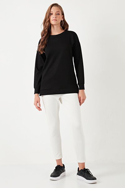 Lela Streç Oversize Fit Bisiklet Yaka Modal Kumaş Sweat SWEAT 5865877