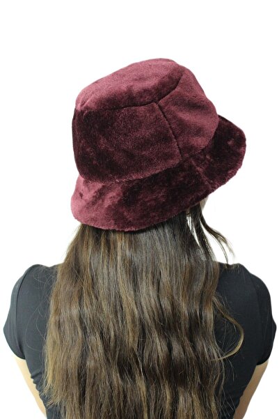 derikem Women's Winter PlushBucket- Faux Fur FishermanBucketHat