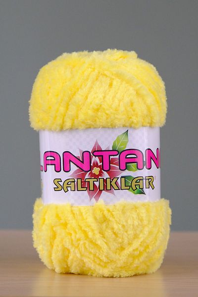 SALTIKLAR 100Gr Yellow Lantana Plush Knit - String and Mother's Lamb