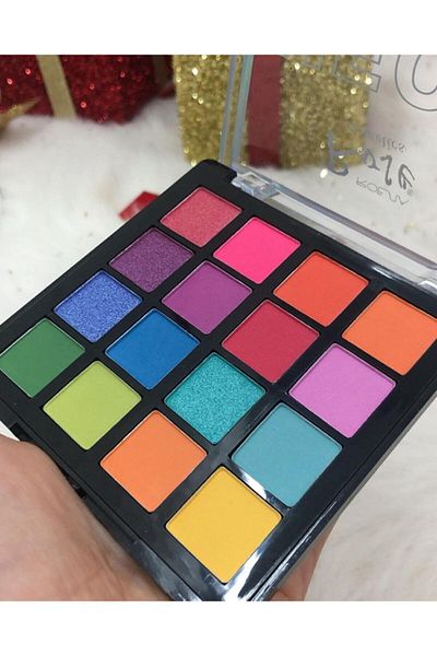 MUJGAN 16 Colorful Neon Eyeshadow Palette