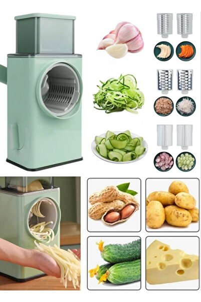 JASPER 15370 Kollu Çevirmeli Rende Doğrayıcı Çevirmeli Değirmen Manuel Sebze Rende