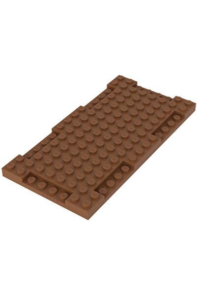LEGO Aksesuar Moc Custom Şehir City 8 X 16 Plate Açık Kahverengi Düz Baseplat...
