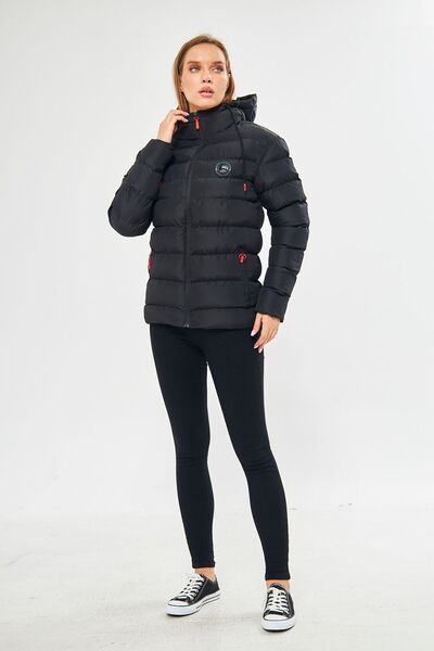 D1fference Dámska vetruvzdorná bunda s kapucňou a kapucňou