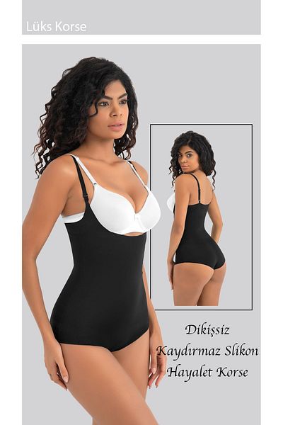 Cooqpoo Black Women's Recovery Corset - Chest Support, Laser Cut, Seamless