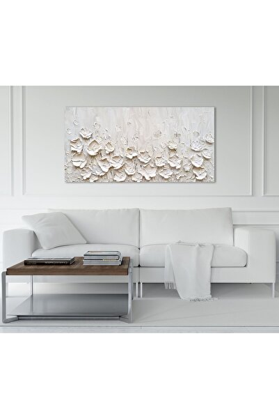 AllureArtDesign 3 Boyutlu Soyut Çiçek Kanvas Tablo, Soyut Çiçek Kanvas Tablo