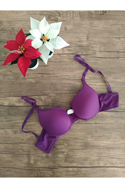 Cooqpoo 75-80-85-90-95 Μέγεθος Μωβ Γυναικείο σουτιέν χωρίς επένδυση/υποστήριξη