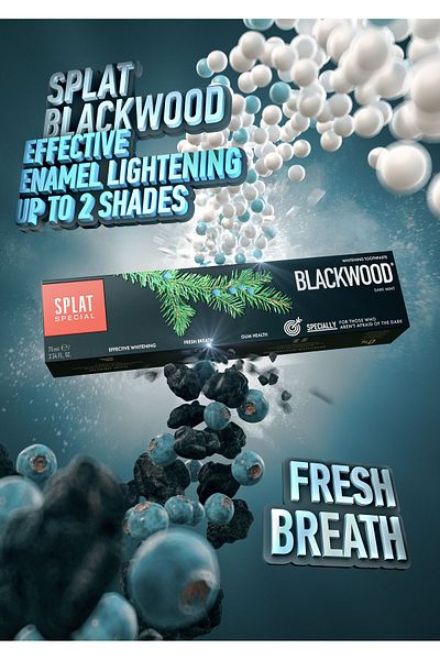 Splat Blackwood Black Whitening Toothpaste 1+1