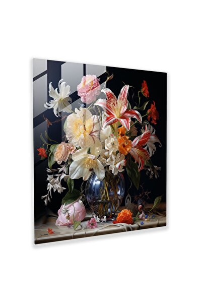 PaintedAnarchy Elegant Glass Art Print, Photogealist Still Life, Modern Wall ...