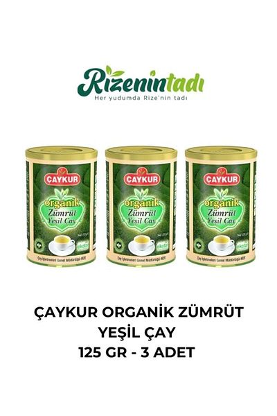 Çaykur Organic Zürüre green tea 125 gr - 3 Pieces
