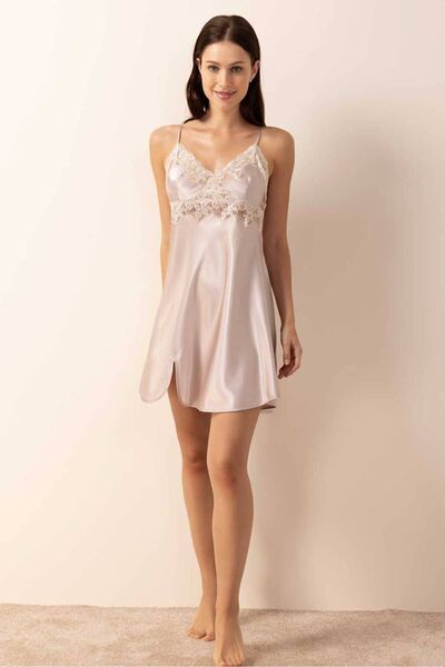 AYYILDIZ Σετ νυχτικού νυχτικού 3978 Powder Satin