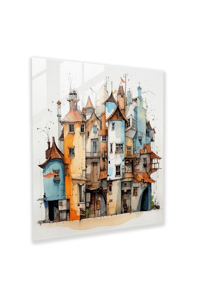 PaintedAnarchy Architectural Attraction Glass Painting, Village, Quirky Build...