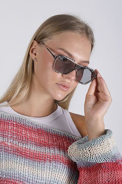 TomyHelf Gray Glass Gray Framed Unisex Sunglasses Th31464c2