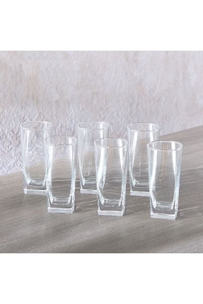 Luminarc طقم أكواب بيرل ستيرلينج هاي بول مكون من 6 قطع - 330 مل
