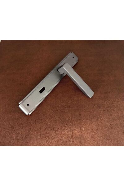 KOLDOOR Bella Mat Skoç Füme Lüx Zamak Aynalı Oda Kapı Kolu 1 Takım