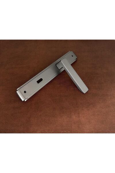 KOLDOOR Bella Mat Skoç Füme Lüx Zamak Aynalı Oda Kapı Kolu 1 Takım