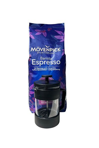 Mövenpick Mövenpi̇ck Barista Espresso Core Coffee 1000 G. French Press Gift