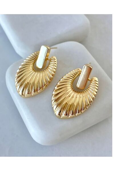 MEECY Midye gold küpe