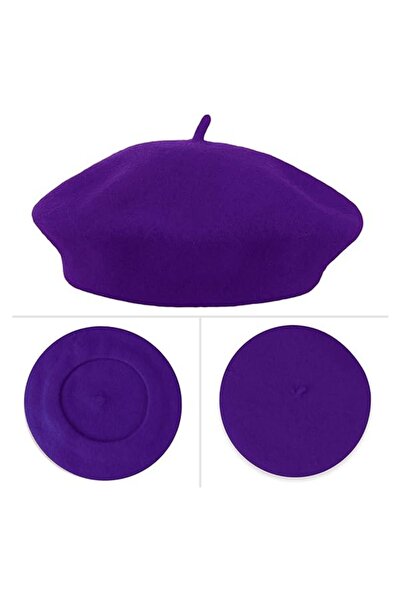 VOOP Fransız Ressam Keçe Bere Mor