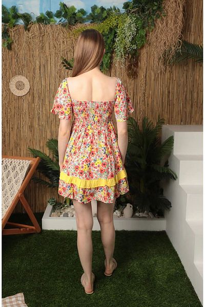 Secret Passion Lingerie Rochie mini din viscoză cu imprimeu floral de vară - Femei, 24VL2297
