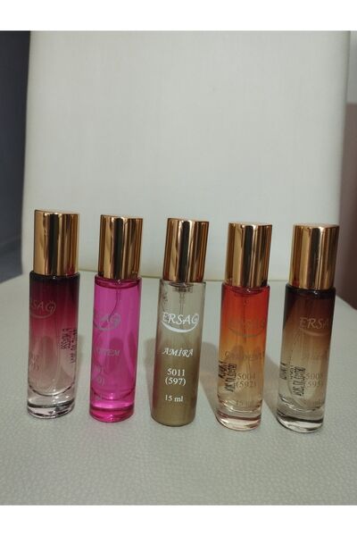 Ersağ Ersağ  5 li Parfüm Seti 15ml(Frezya&Krizantem&Amira&Gardenya&Ahenk)