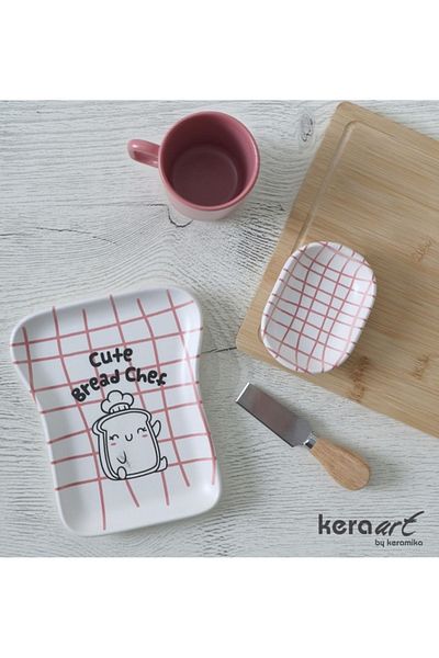 Keramika Single Person Ceramic Breakfast Set - Storage Box
