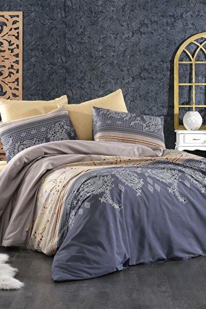 GÖRMEZ TEKSTİL طقم غطاء لحاف قطني بلون كريمي - أرفن فردي مرن