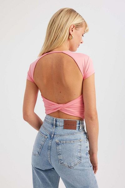 Hiccup Κοντομάνικο Πηγούνι Σακίδιο Crop Top