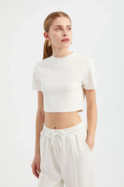 Hiccup Crop Top Crew Neck - Βασικό μοντέλο
