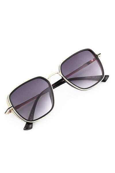 TomyHelf Unisex Black Gradient - Glass Yellow Frame Sunglasses