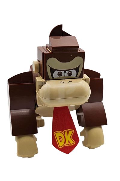 LEGO Super Mario - Donkey Kong Minifigure and Moc Custom Kit with Accessories - 121 Pieces