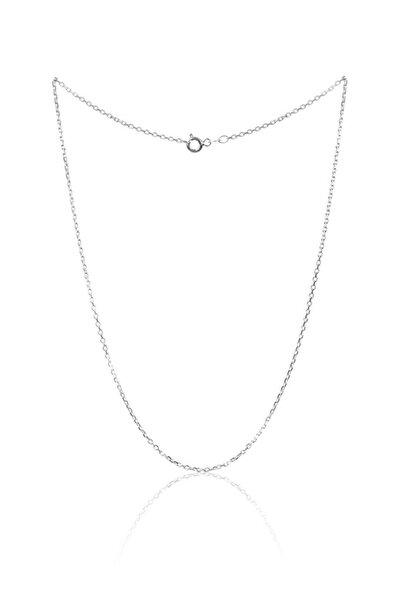 Sylvery Jewels 925 Ayar Gümüş Kolye Zinciri 30'luk Forse Zincir