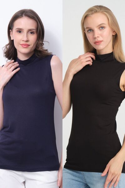 IRK Αμάνικο πλεκτό χτενισμένο βαμβακερό κορμάκι με γιακά - Savior Zero Sleeve