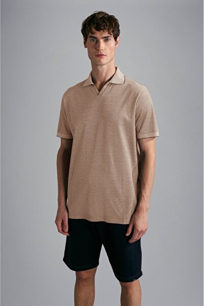 PAUL&SHARK MEN'S KNITTED POLOSHIRT C.WCOTTON