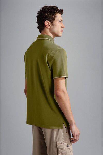 PAUL&SHARK MEN'S KNITTED POLOSHIRT C.WCOTTON