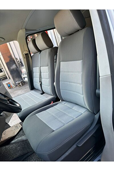 Atlas Oto Giyim غطاء مقعد مصنوع خصيصًا لسيارة Volkswagen Transporter 5+1 من ا...