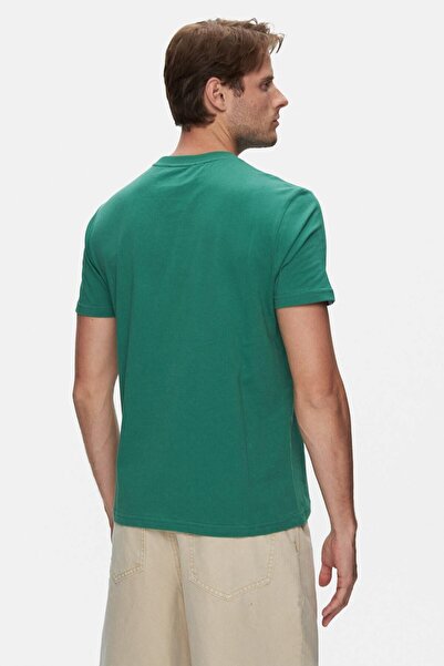 UCLA Ανδρικό μπλουζάκι με πράσινη στάμπα Crew Neck - Standard Fit BASS