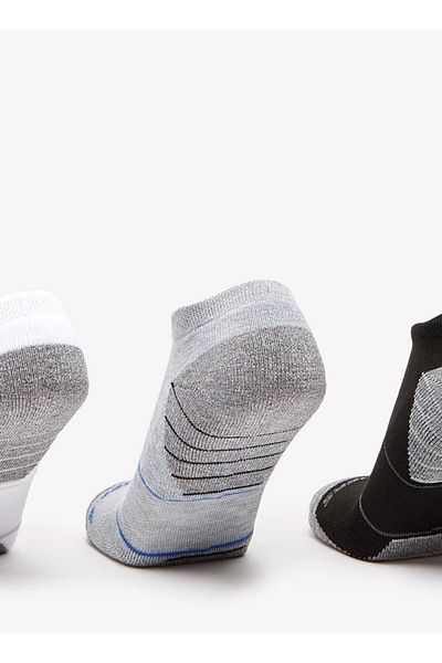 SKECHERS Men's Extended Terry Low Cut Sports Socks - S114346-041