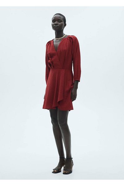 MANGO Woman Rochie mini cu textura