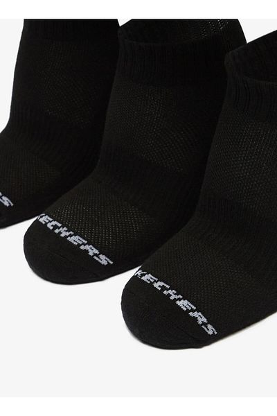 SKECHERS Logo Print Crew Length Sports Socks - Set of 3