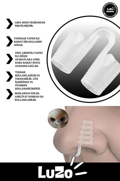 LuZo Premium Series Snoring Reducing Breathing Relaxing Nose Hole Apparatus 12 Pieces