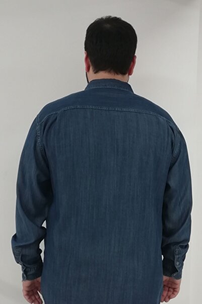 TOUSUS Ανδρικό πουκάμισο Demin Plus Size Btl-3001-tss