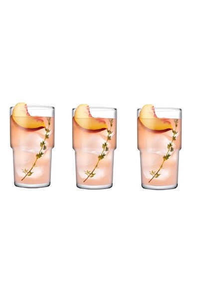 Paşabahçe 470 ml 3 Adet Büyük Boy Hill Serisi Katmanlı Su ve Meşrubat Bardağı...
