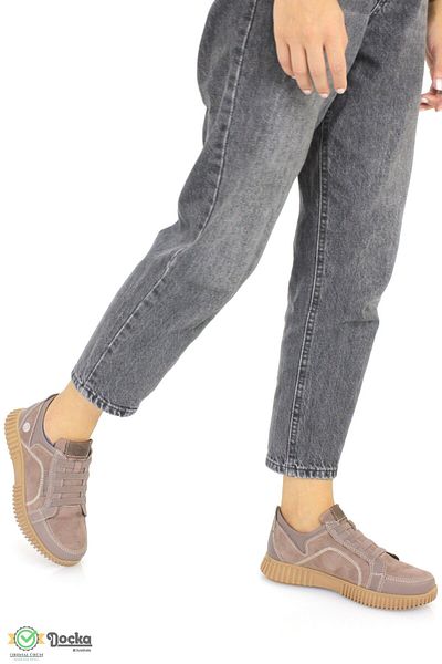 Mammamia Genuine Leather Women's Sports Shoes - Laceless, Orthopedic, Seasonal M25/Ka3375