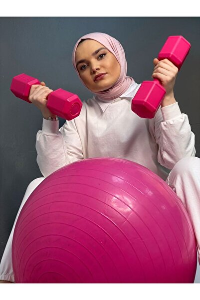 AYAZ SPORT Spor 1 Kg X 2 Adet 2 Kg Dambıl Seti 2 Kg Dumbell Set (Pembe)