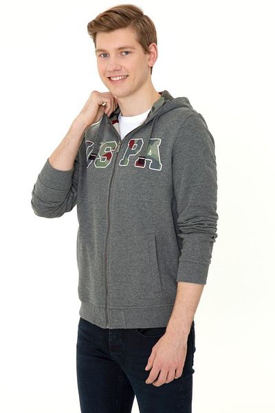 U.S. Polo Assn. Αντρική ζακέτα Anthracite