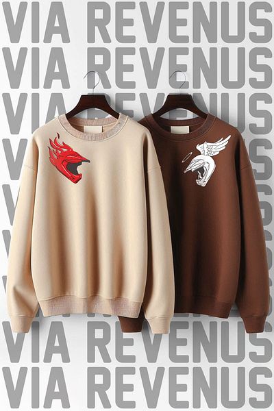 Vordevia Φούτερ με στάμπα Biker Valentine's Oversize