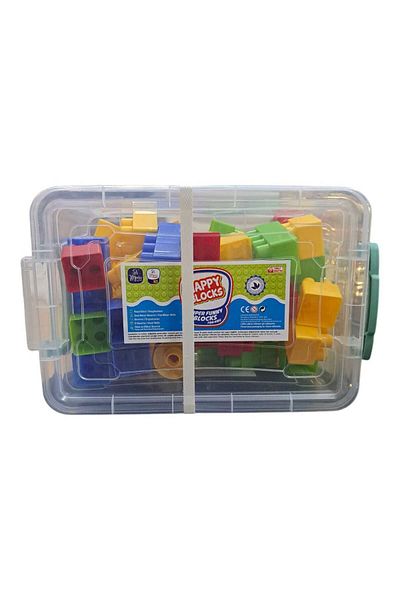 Natural Bimoda Happy Blocks - 52 قطعة رأس