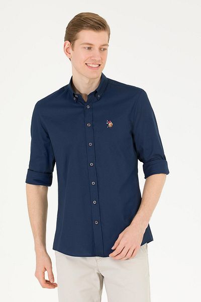 U.S. Polo Assn. BÁZIS. Polo Slim Fit férfi ing - 100% pamut logóval, G081SZ 0041962279