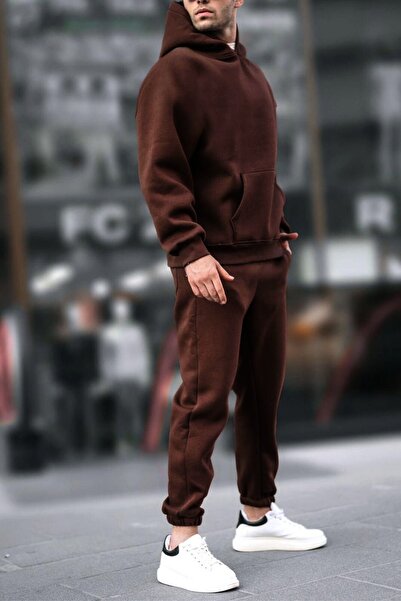 ruNadeS Мъжки комплект анцуг тип кенгуру с джоб с качулка