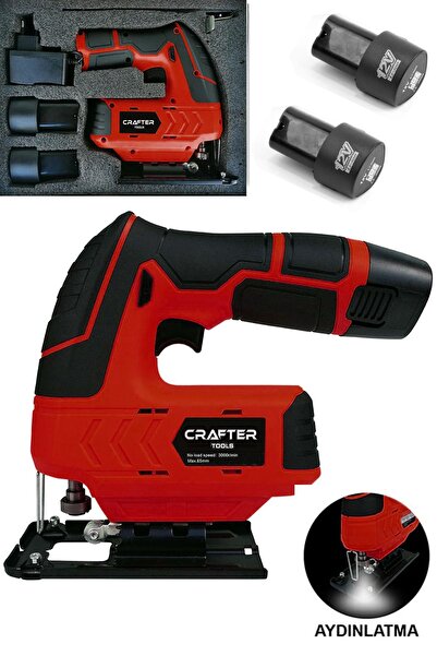 CRAFTERTOOLS Germany 12V 2.0Ah Çift Armut Bataryalı Şarjlı Dekupaj Testere